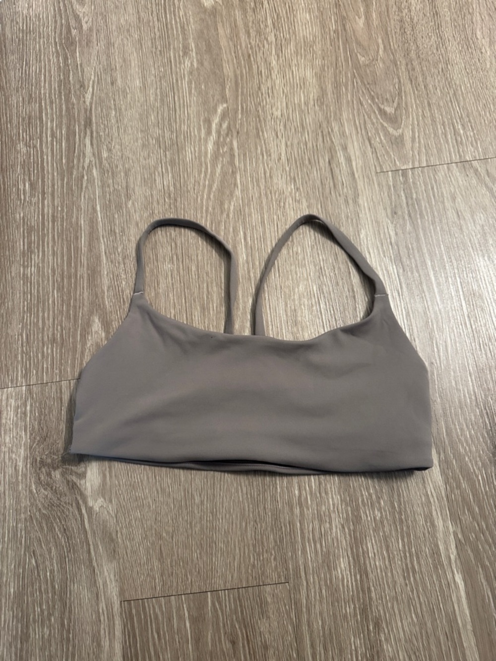 lululemon ash gray wunder train bra